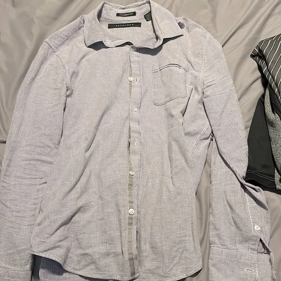 sean john tailored fit dress shirt Sean John Men's Tailored Fit White Cotton Dress Shirt main image 0